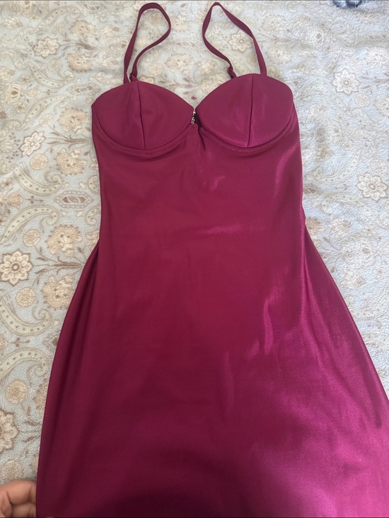 Rare London Dresses & Skirts - Rare London Berry Strap Bustier Mini Dress